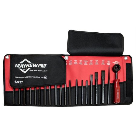 Mayhew 20-Piece Punch And Chisel Kit 62287